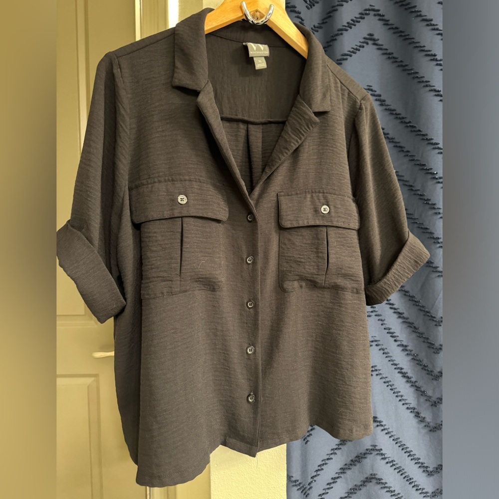 Worthington Black Casual Blouse